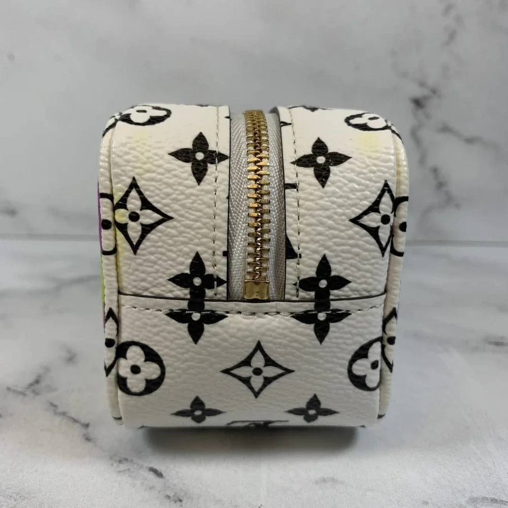 Louis Vuitton Giant Cube Monogram Purple/Black/White Coin Purse Chain Case LV